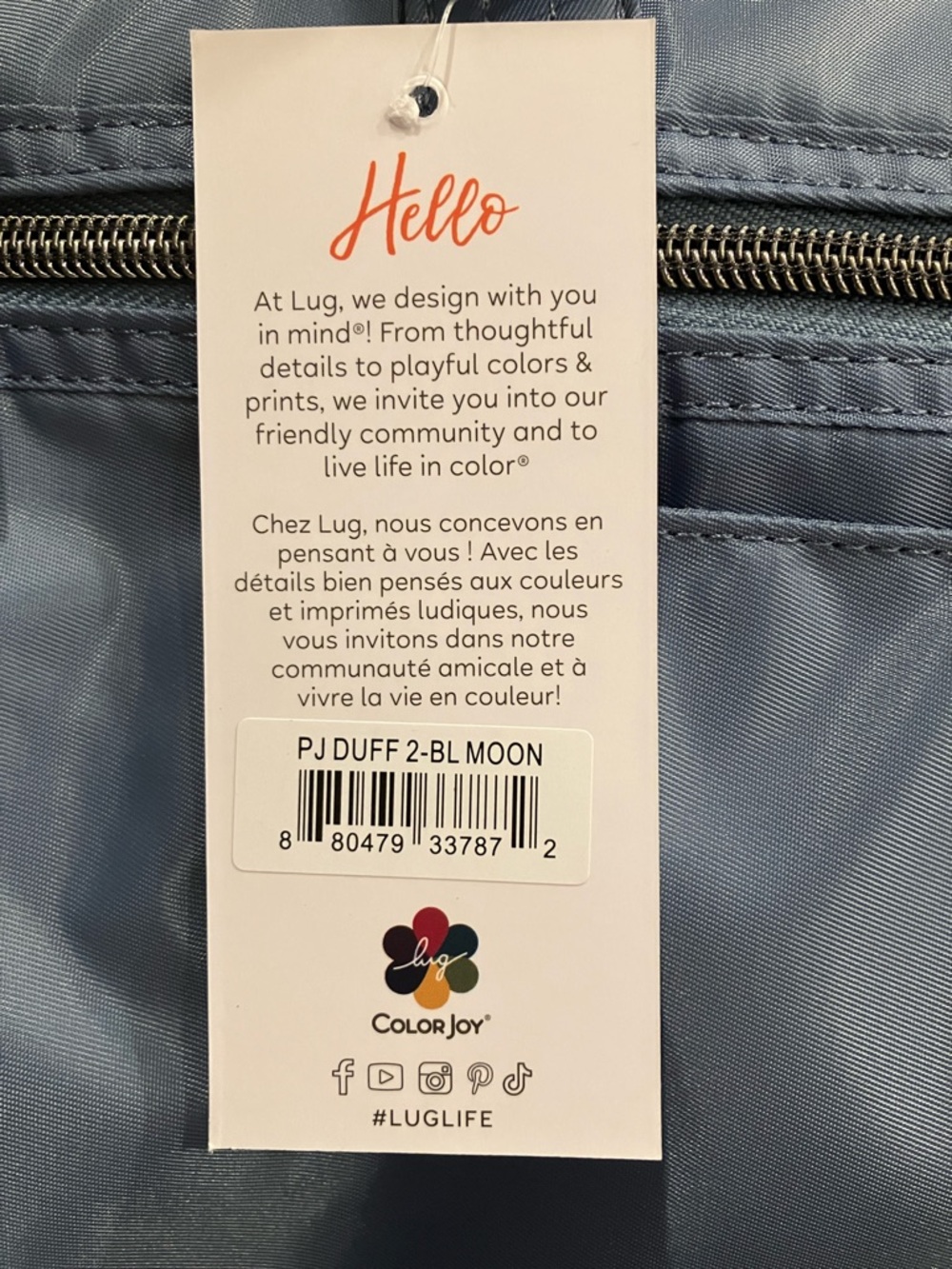 Lug Puddle Jumper PJ Duffel Blue Moon NWT New Travel Carry On Overnight Bag - Picture 11 of 11